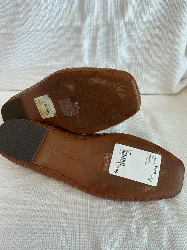 Madewell Shoe Size 7.5 Brown ANELISE Flats
