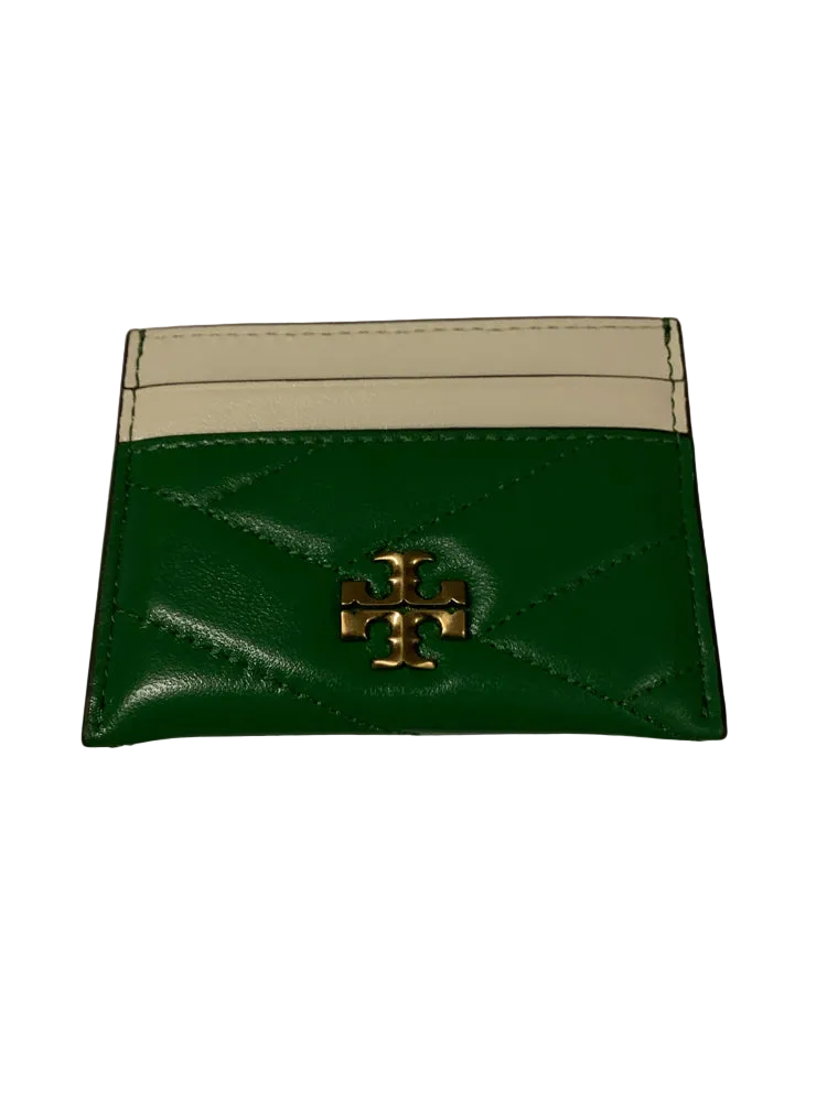 Tory Burch Green & White Kira Wallet