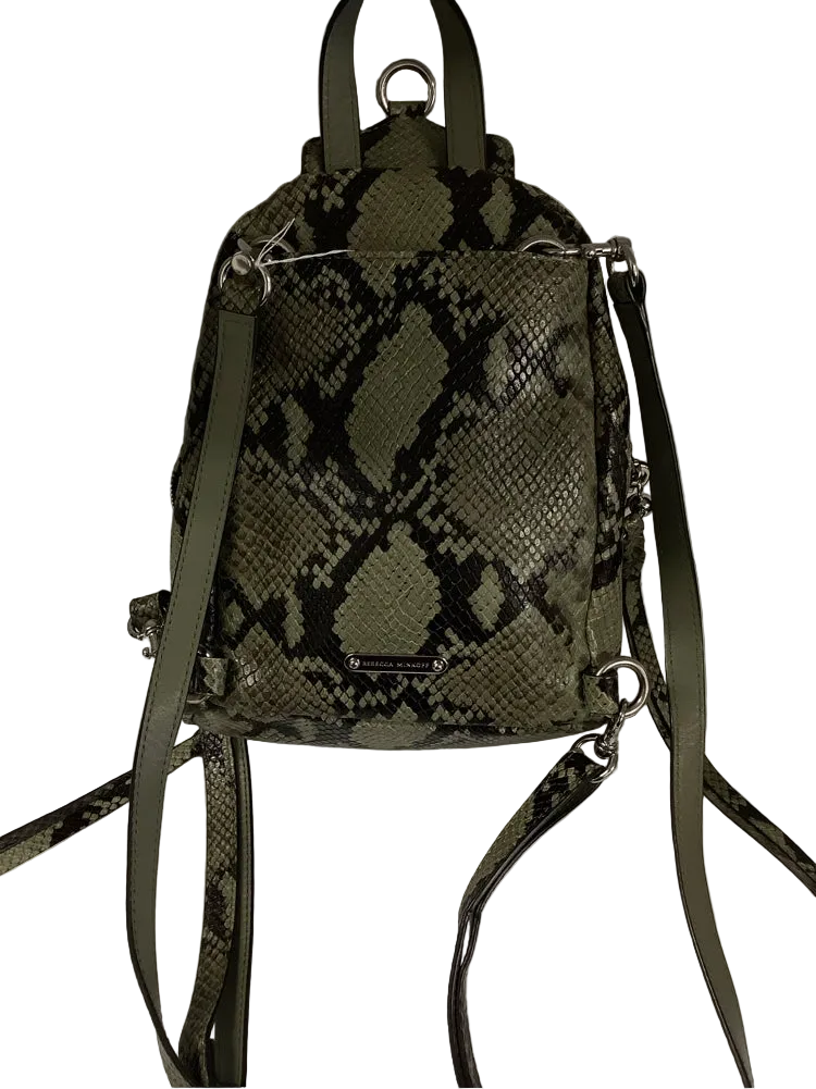 Rebecca Minkoff Green & Black Julian Backpack