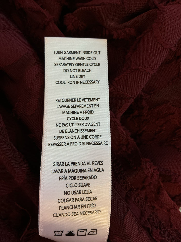 Splendid Size L Burgundy Shirt