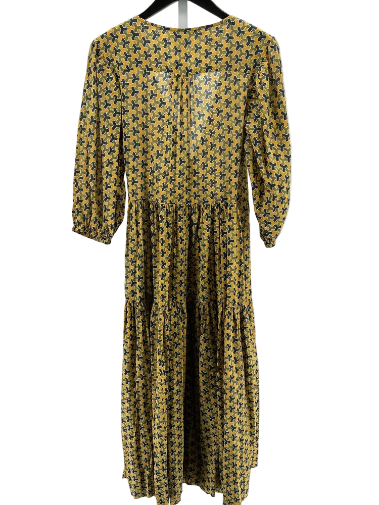 Banana Republic Size S Yellow Multi Dress
