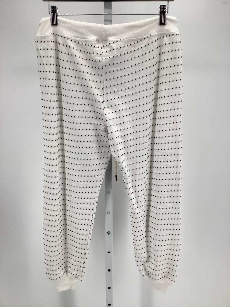 the GREAT Size S White & black Swiss Dot Sweatpants
