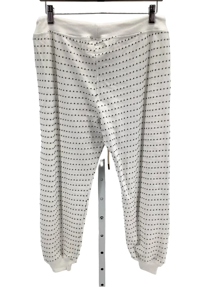 the GREAT Size S White & black Swiss Dot Sweatpants