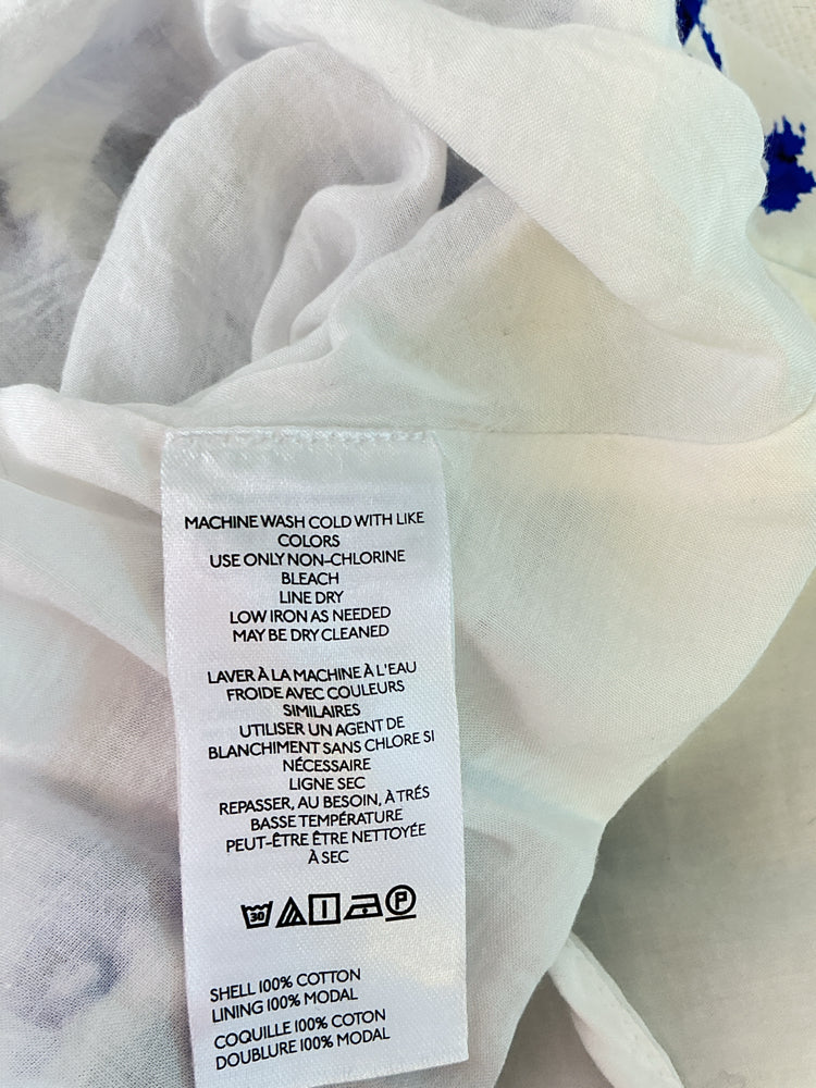 Anthro Size XS White & blue Tommie Dress
