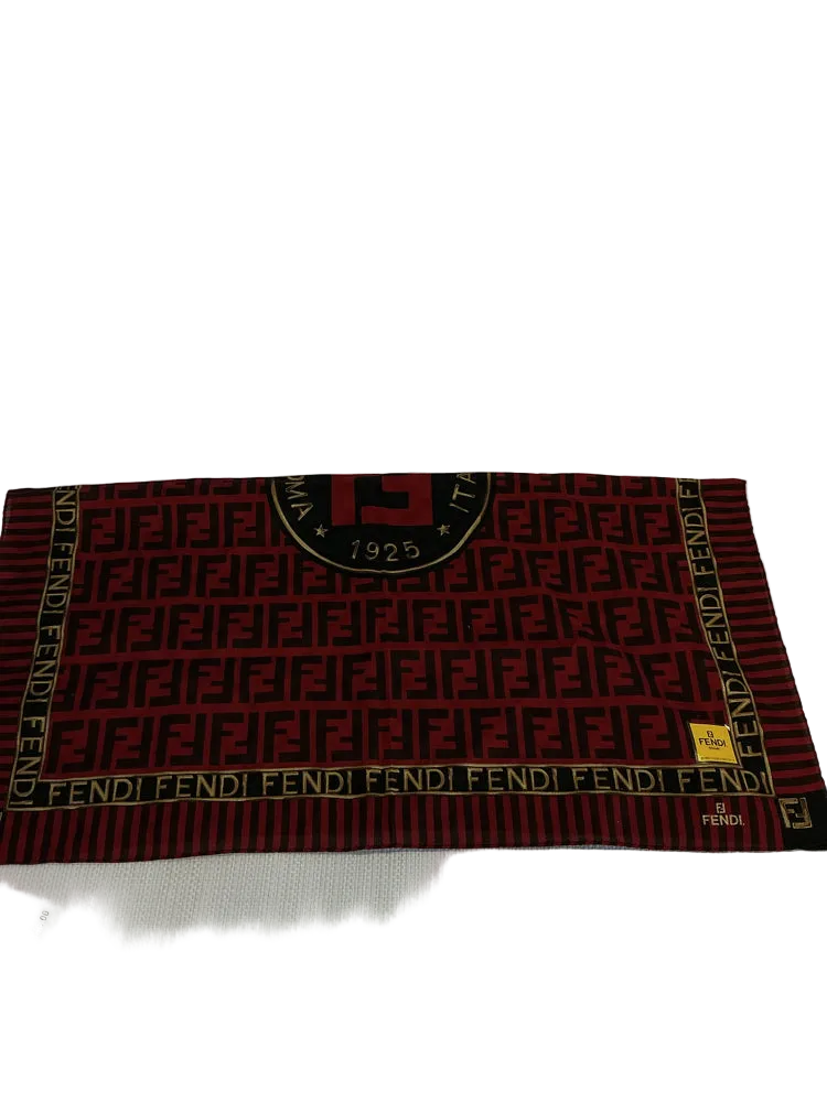 Fendi Red multi Scarf