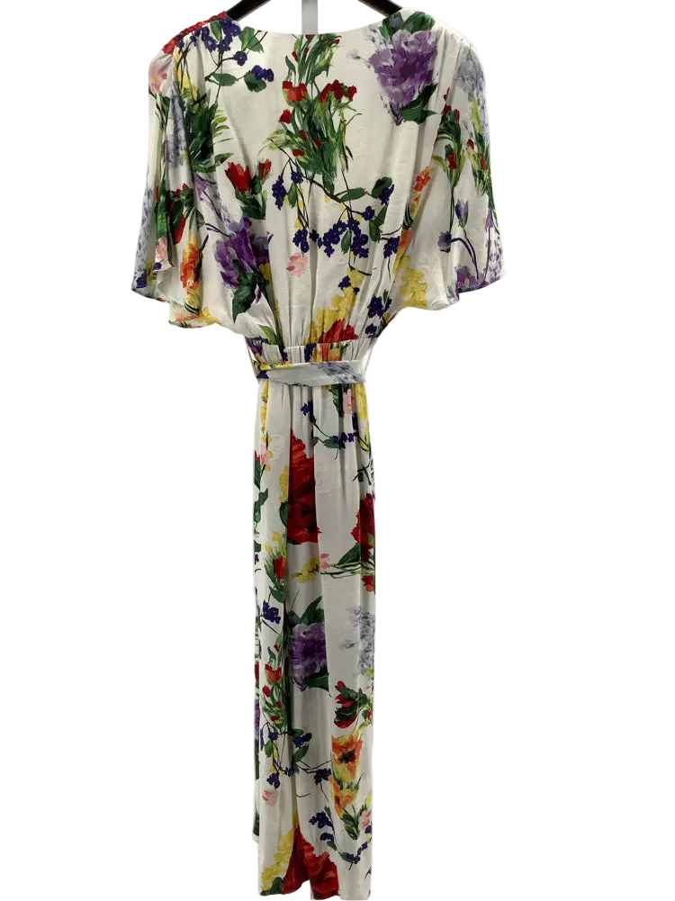 Alice & Olivia Size 6 White multi Clarine Dress