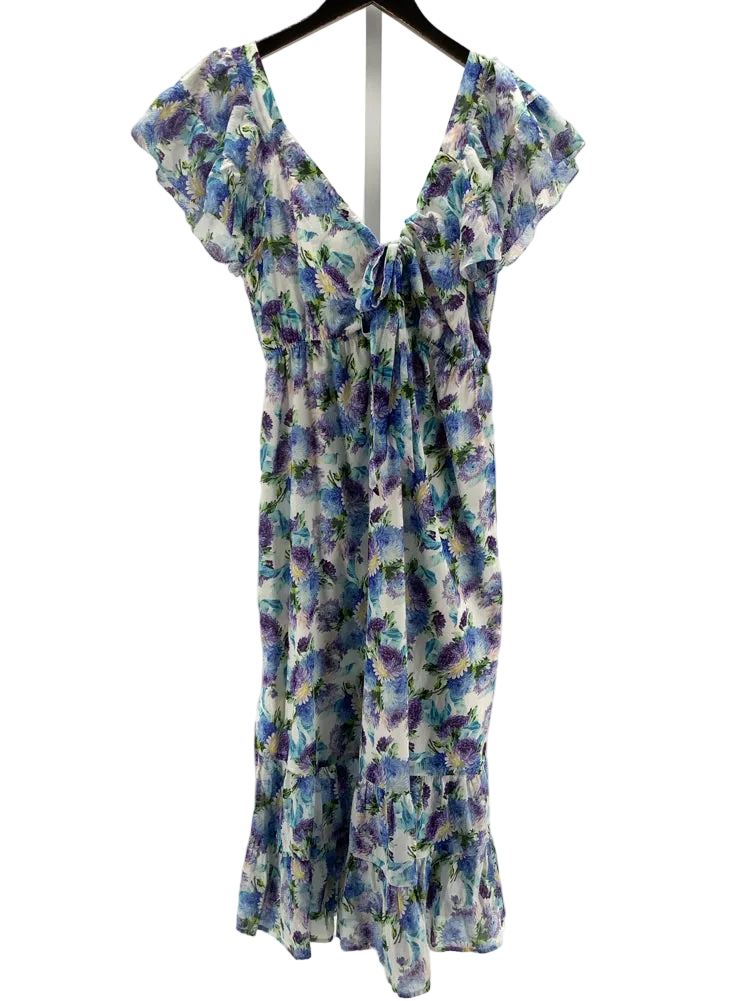Jcrew Size M Blue Multi Dress