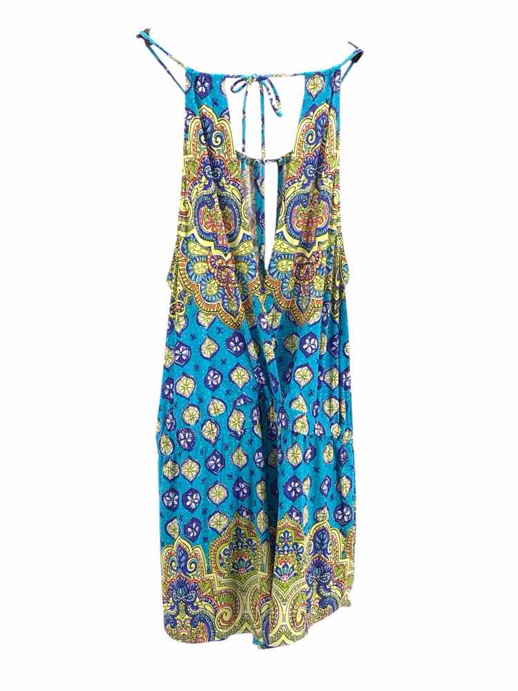 Trina Turk Size L Blue Multi Corsica Romper
