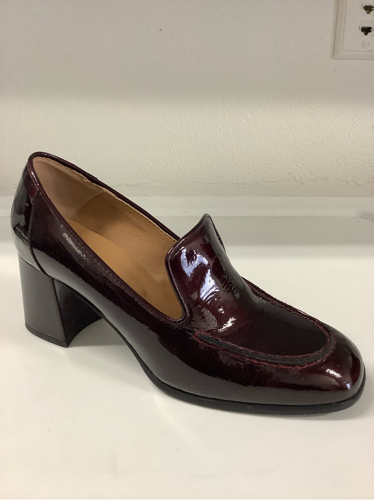 Aquatalia Shoe Size 8 Burgundy MICHELLE Heels