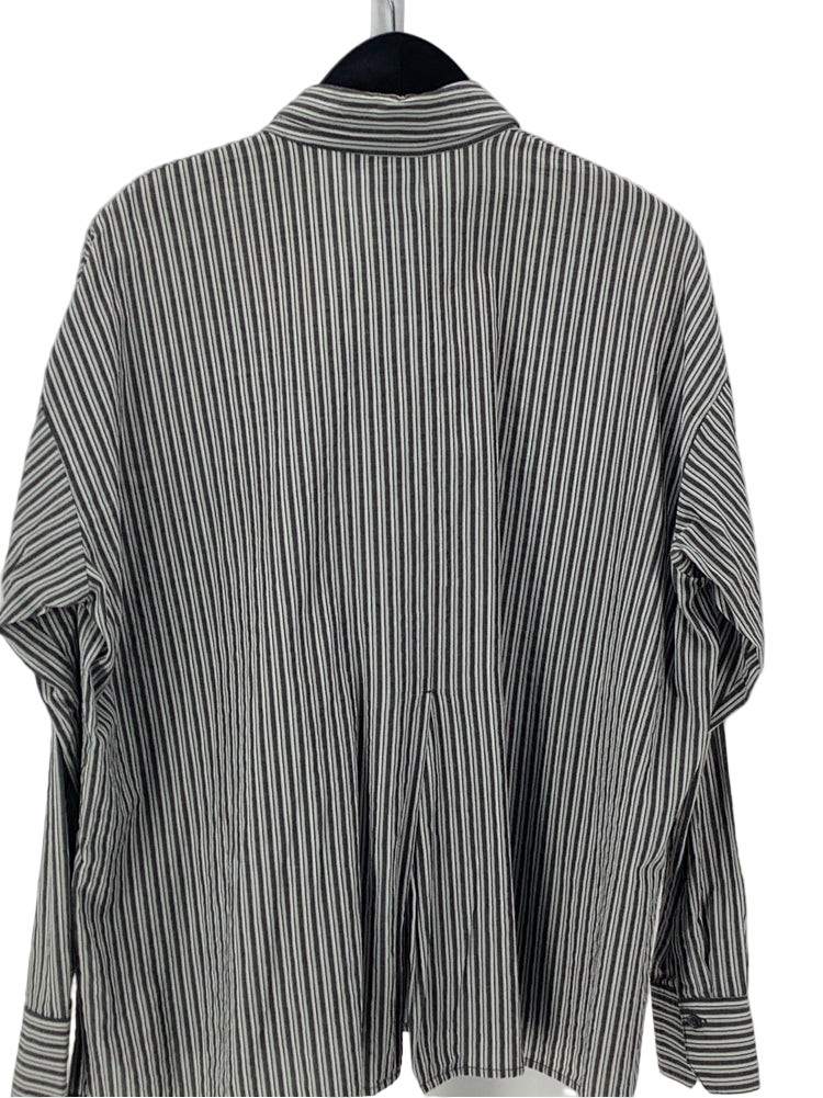 Vince Size S Gray & White Shirt