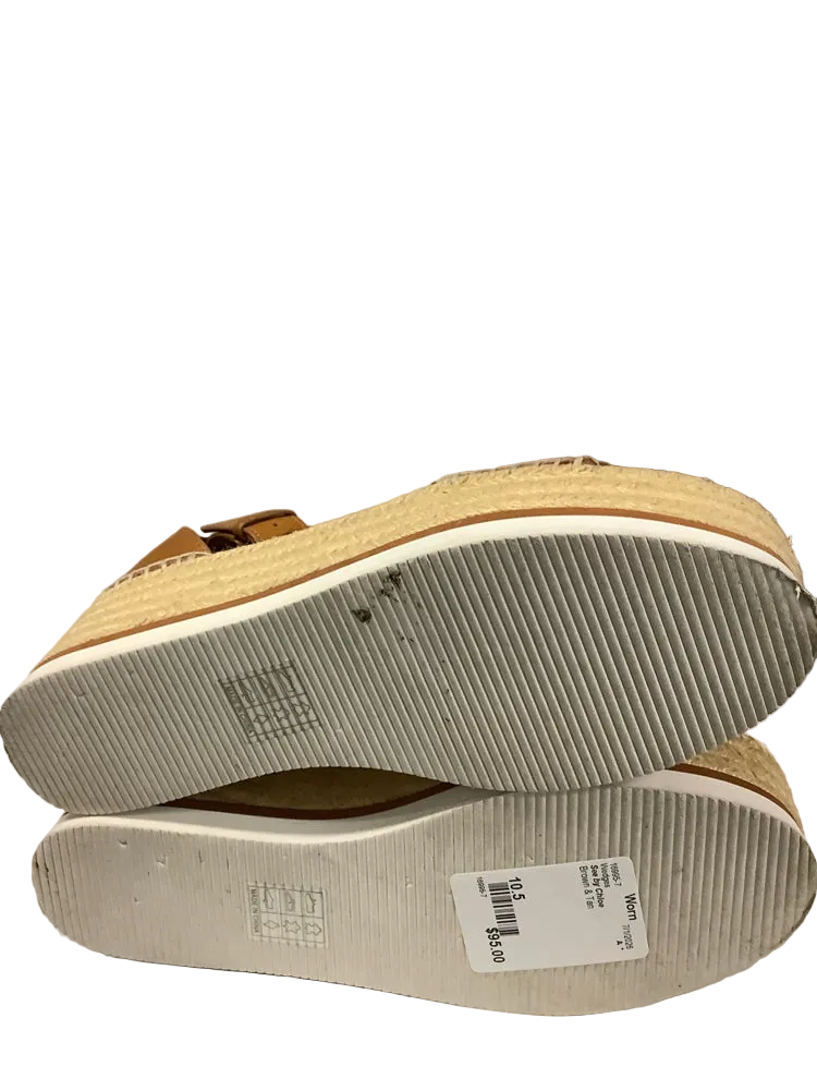 See by Chloe Shoe Size 10.5 Brown & Tan Wedges