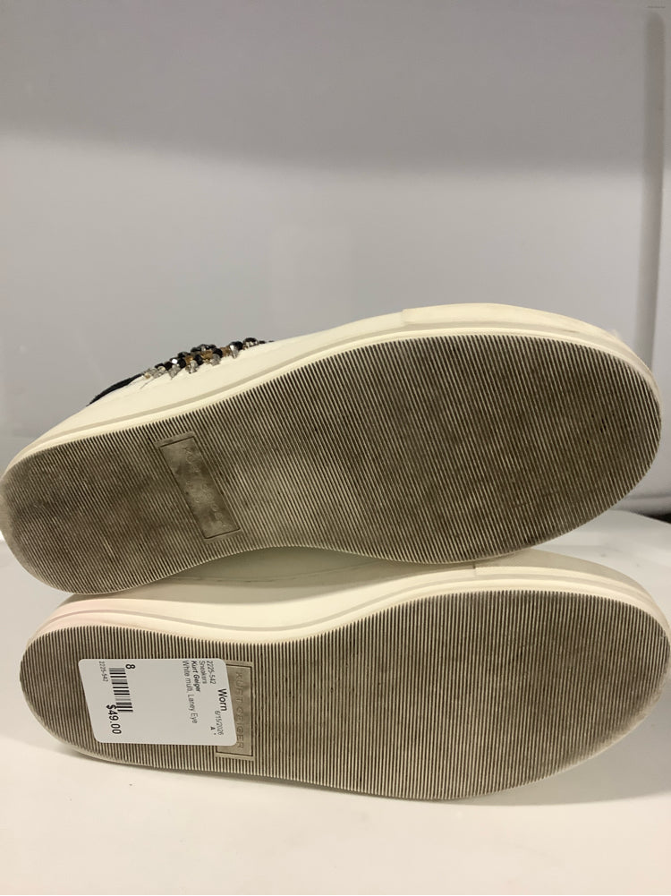Kurt Geiger Shoe Size 8 White multi Laney Eye Sneakers