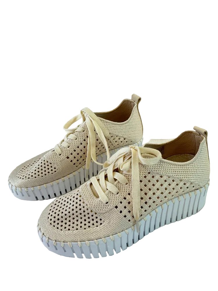 Ilse Jacobsen Shoe Size 6.5 Gold Sneakers