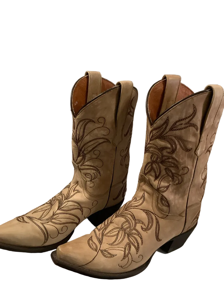 Dan Post Shoe Size 8 Tan & Brown Boots