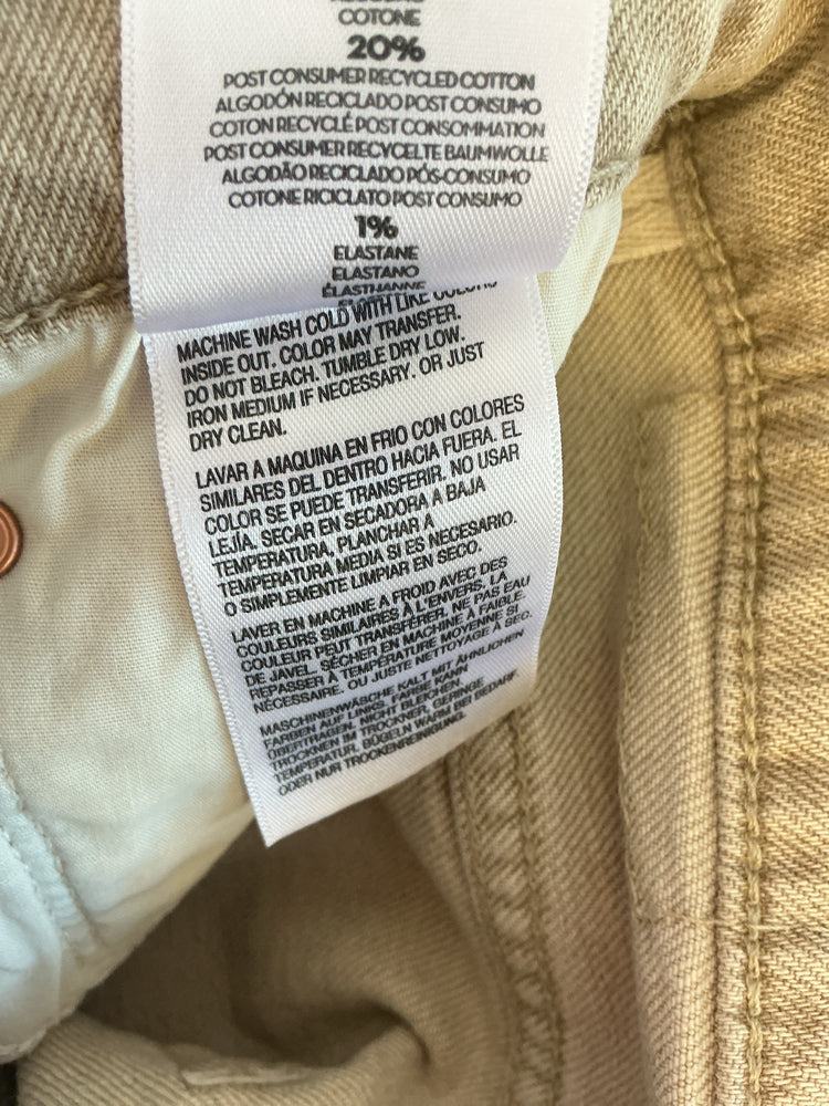 Mother Size 27 Tan Jeans