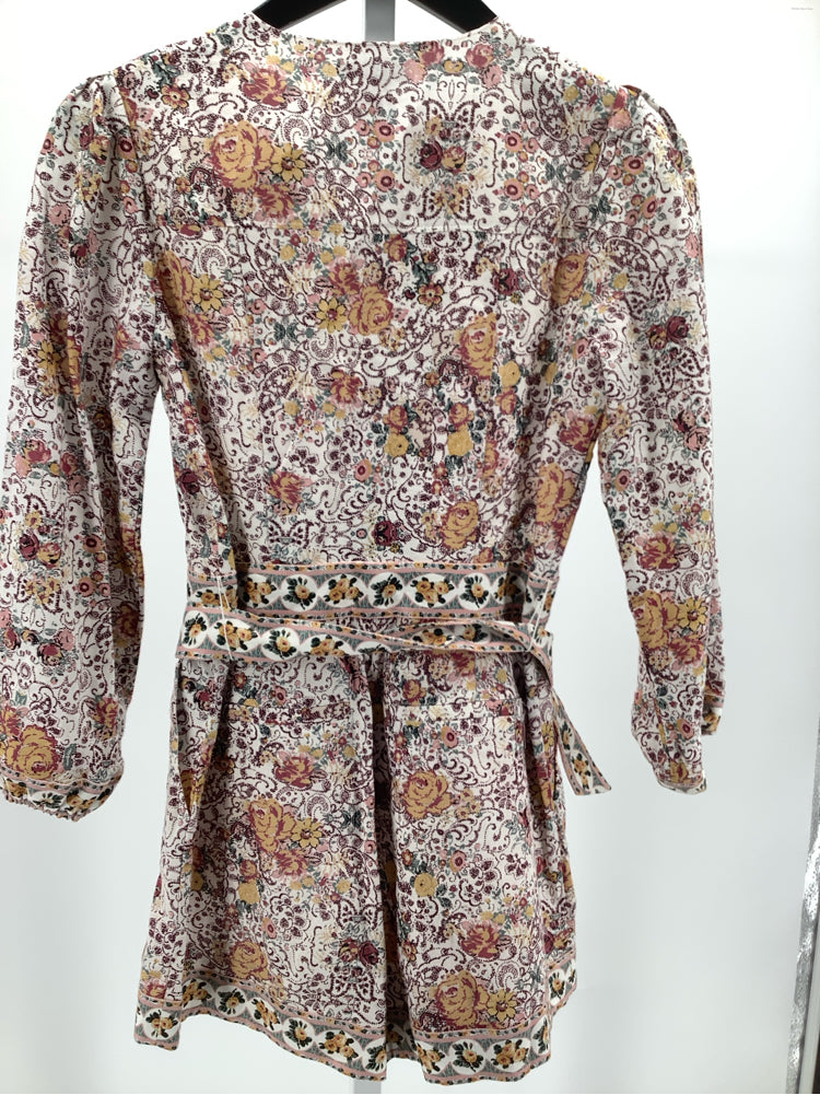 Paige Size 0 Tan Multi Puglia Romper