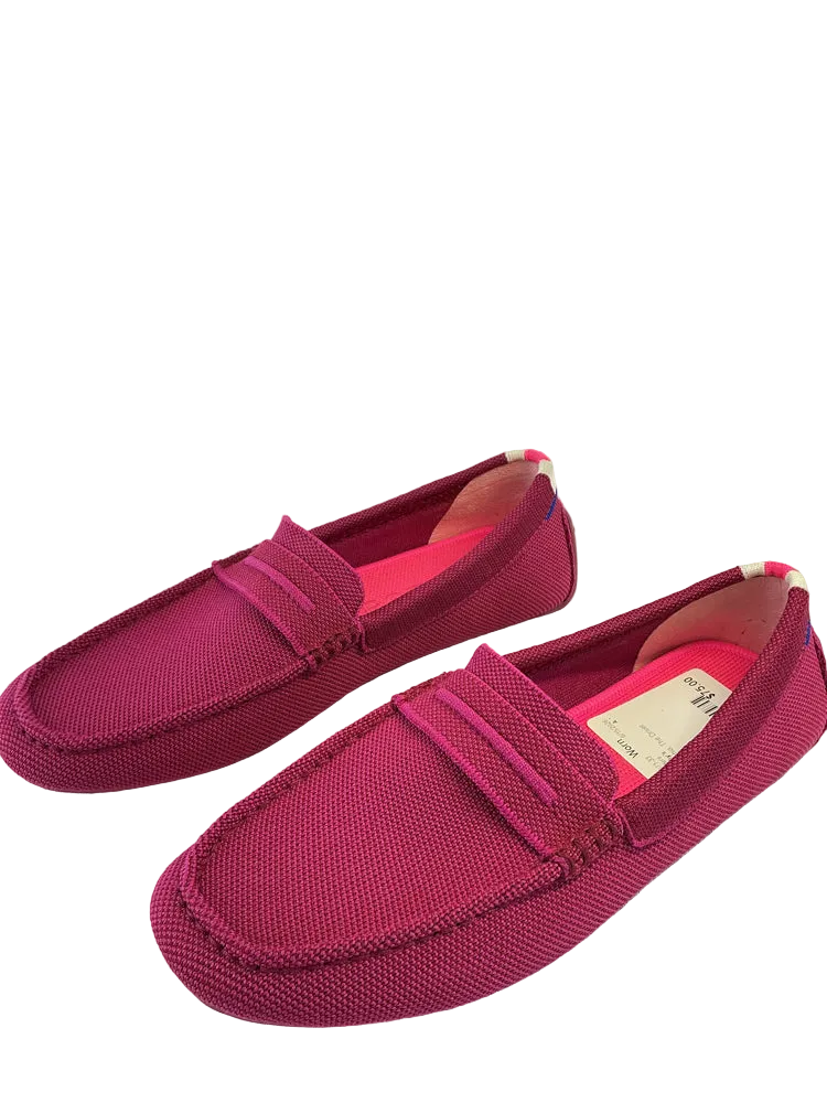 Rothy's Shoe Size 8.5 Fuschia The Driver Loafers