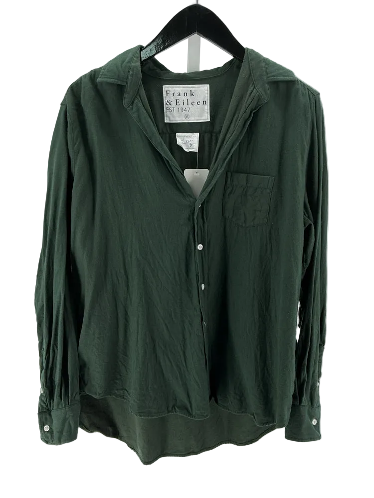 Frank & Eileen Size M Green Shirt