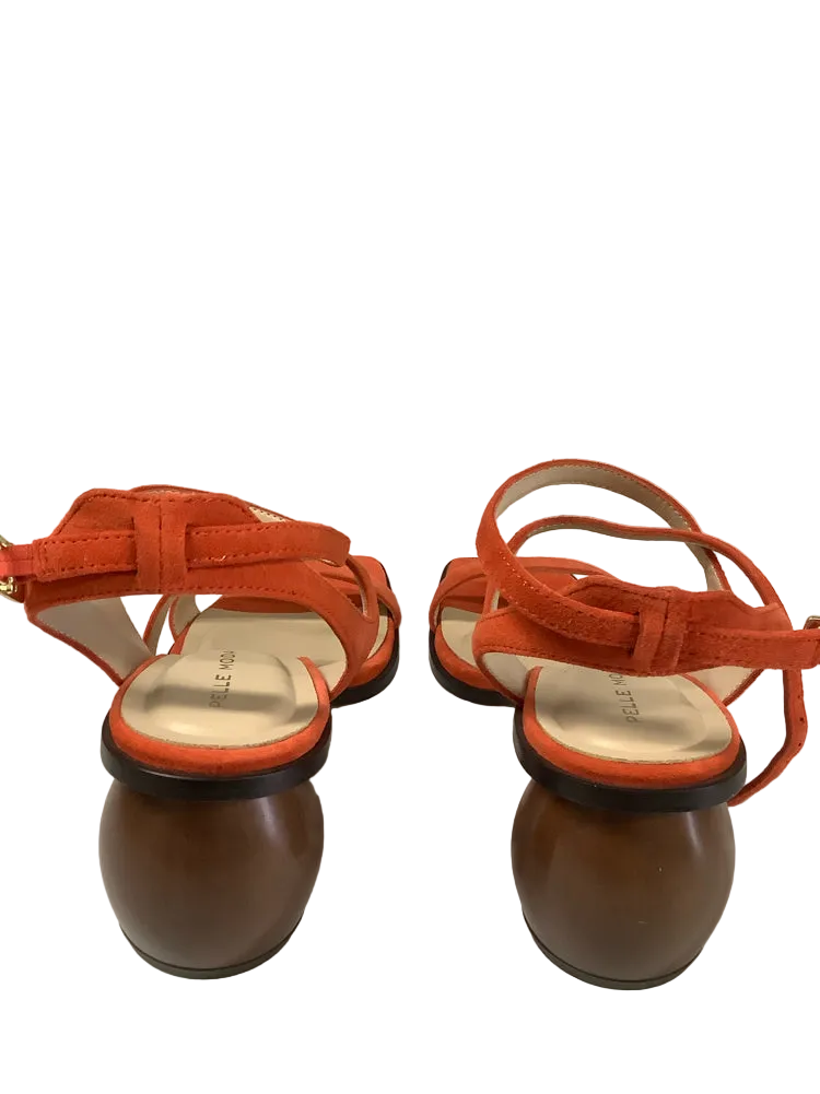 Pelle Moda Shoe Size 7 Orange Laika Heels