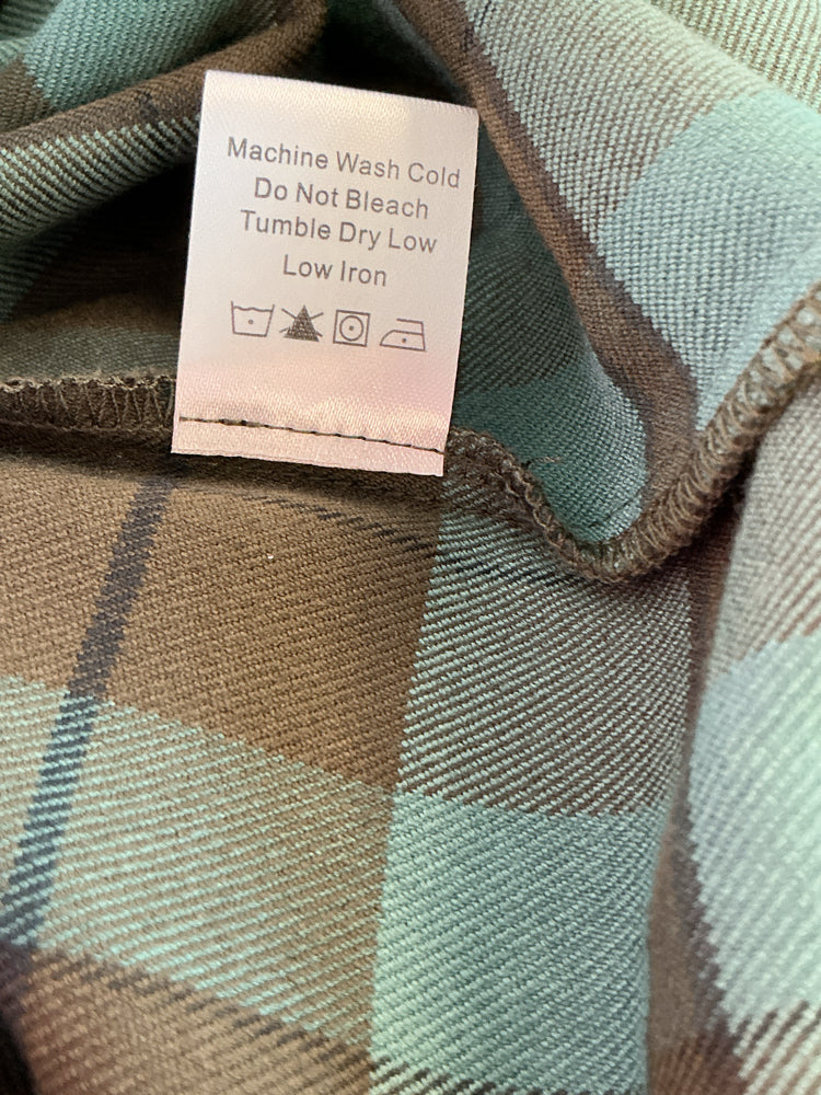 Tuckernuck Size S Brown & Blue ALEXANDRA Dress