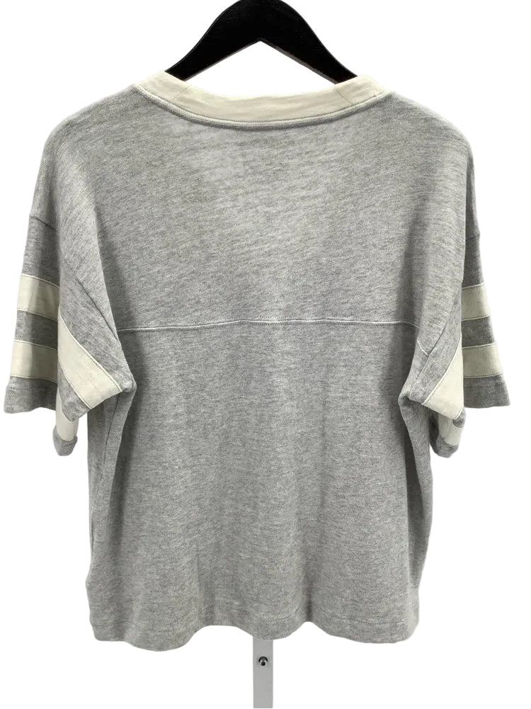 Faherty Size M Gray & Cream Shirt