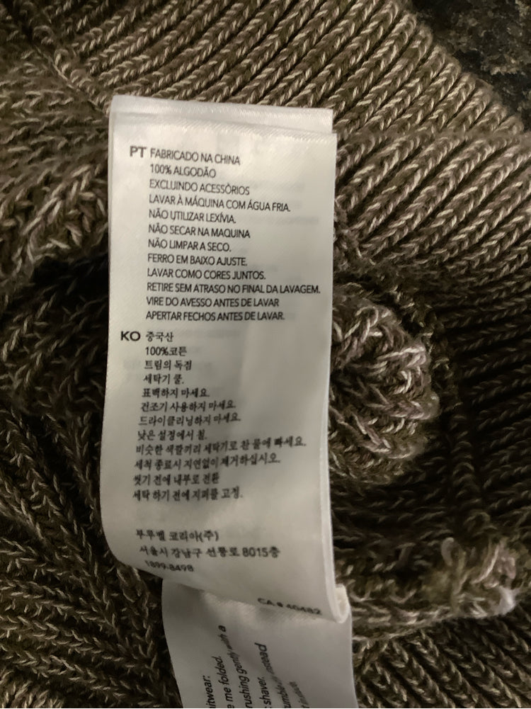 Varley Size M Olive & white Mentone Sweater
