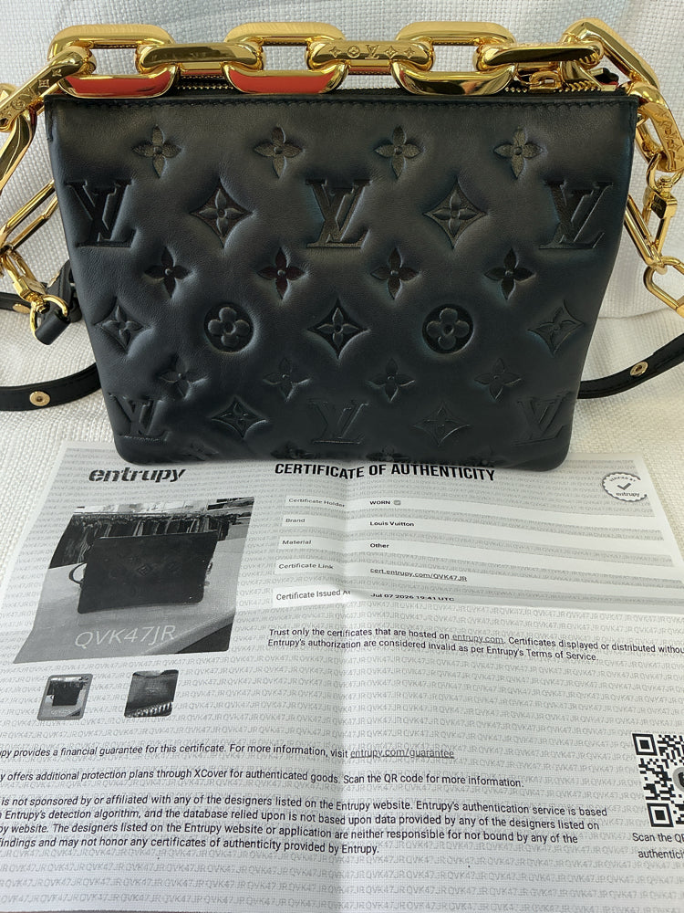 Louis Vuitton Black Coussin BB Handbags