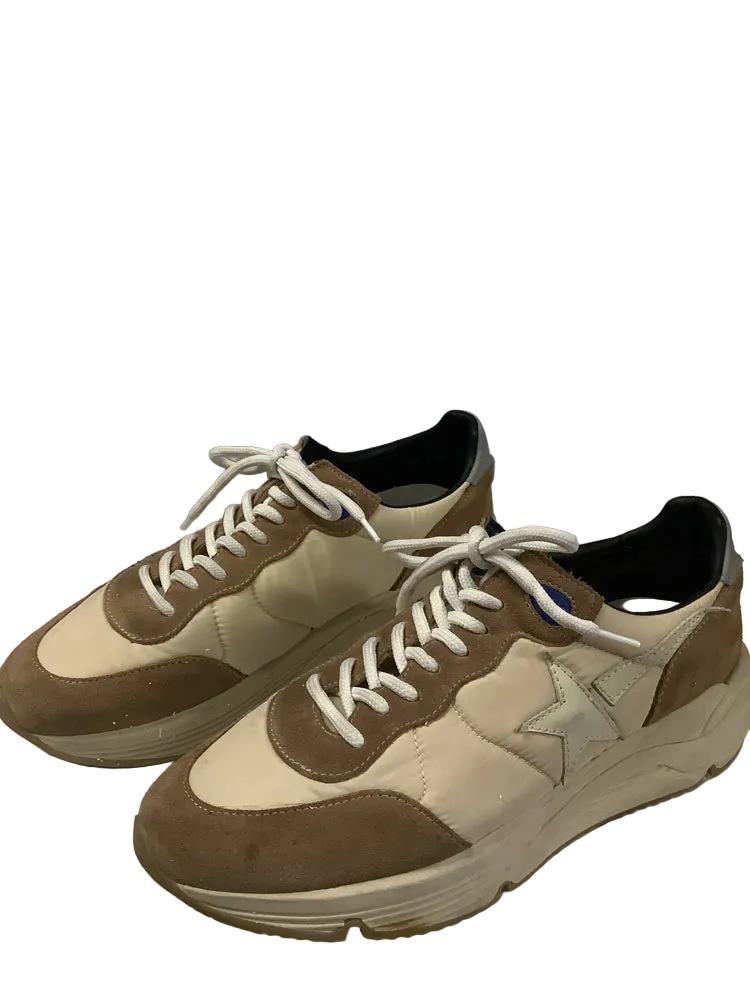 Golden Goose Shoe Size 10 Tan & Brown Running Sole Sneakers