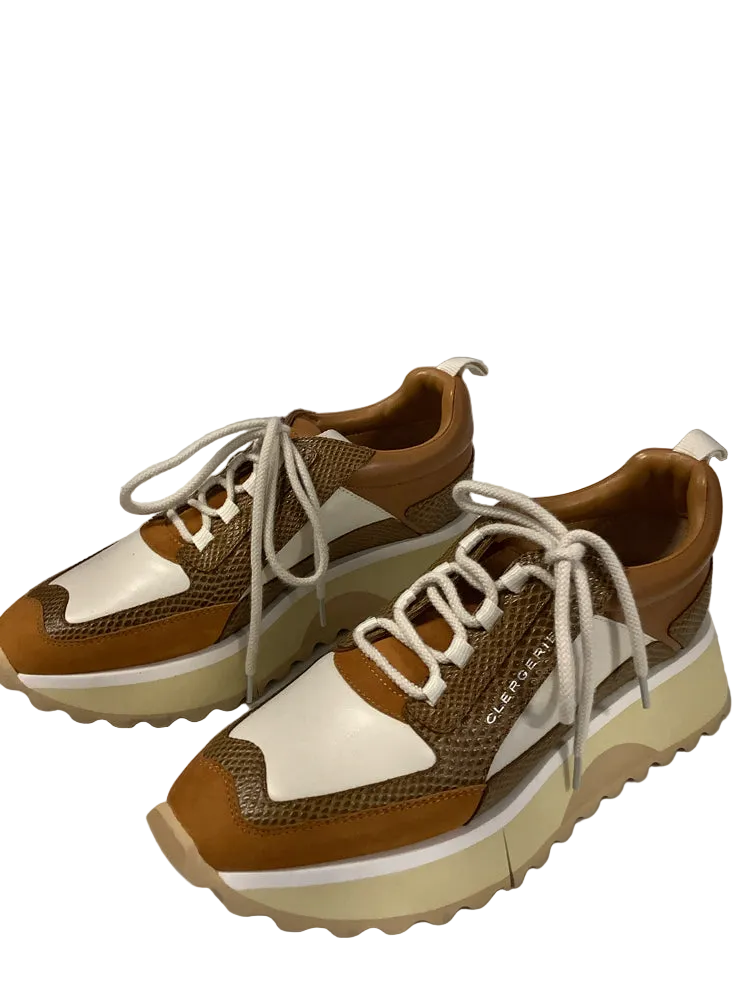 Clergerie Shoe Size 9.5 Brown Multi The Opus Sneakers