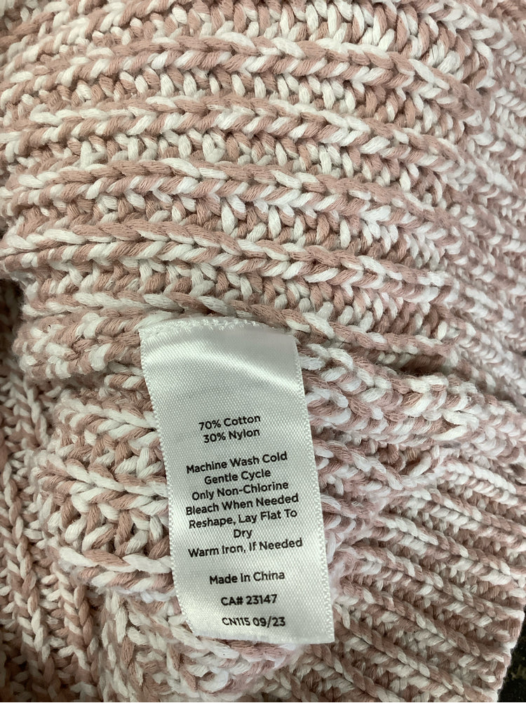 Haven Size M Pink & White Sweater