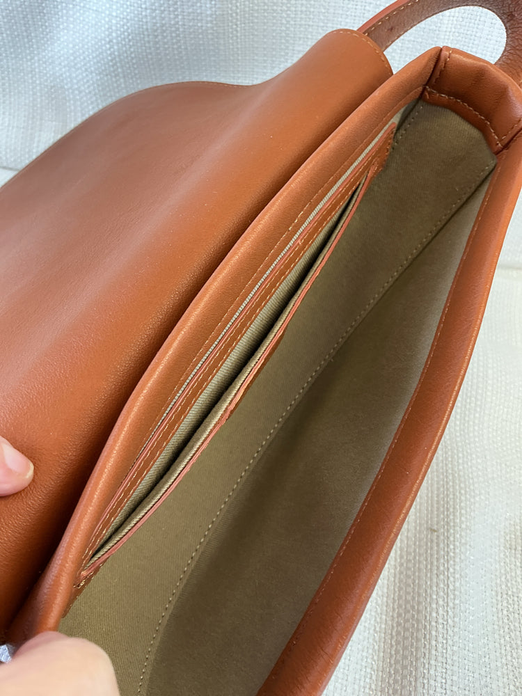 Cuyana Brown Half Moon Handbags