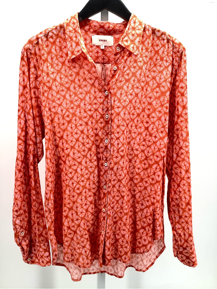 Xirena Size M Orange Shirt