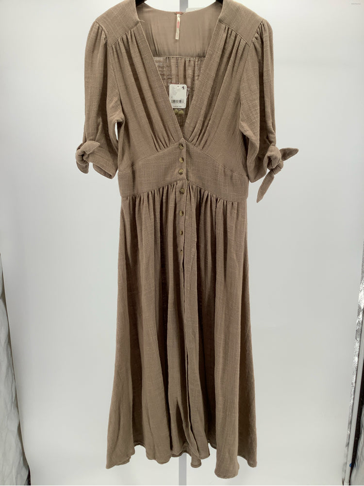 Free People Size S Tan Dress