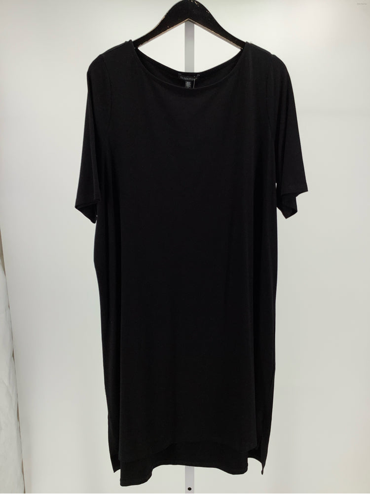 Eileen Fisher Size XL Black Dress