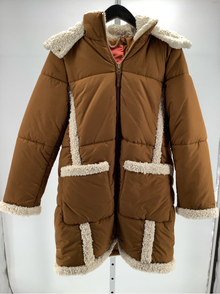 Jcrew Size M Brown & Cream Coat