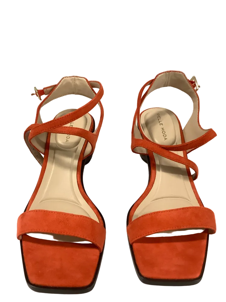Pelle Moda Shoe Size 7 Orange Laika Heels