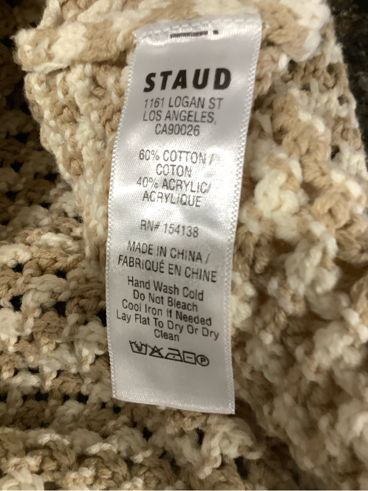 Staud Size M Cream & tan Americana Sweater