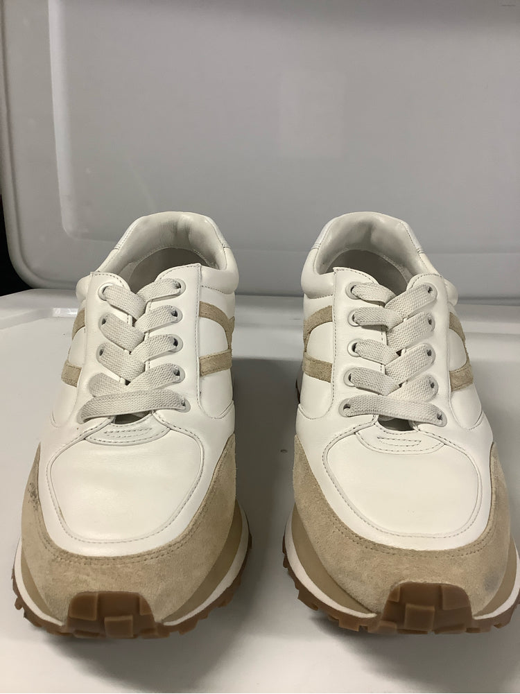 Veronica Beard Shoe Size 10 Tan & White Valentina Sneakers