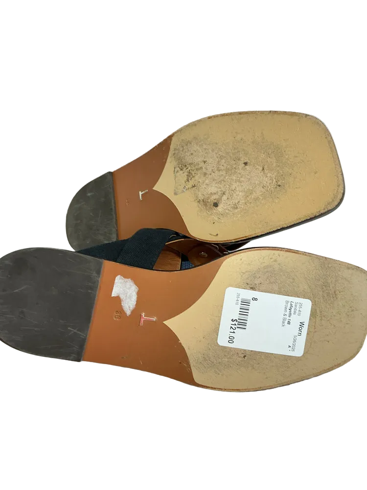 Lafayette 148 Shoe Size 8 Brown & Black Sandals