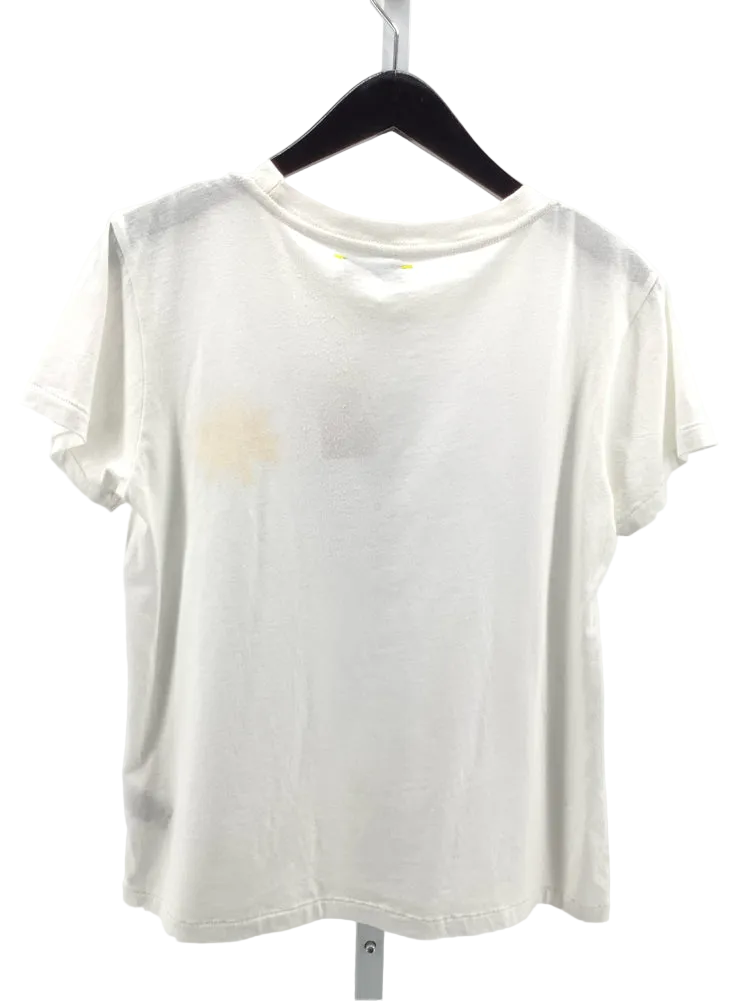 Kerri Rosenthal Size S White & Yellow Shirt