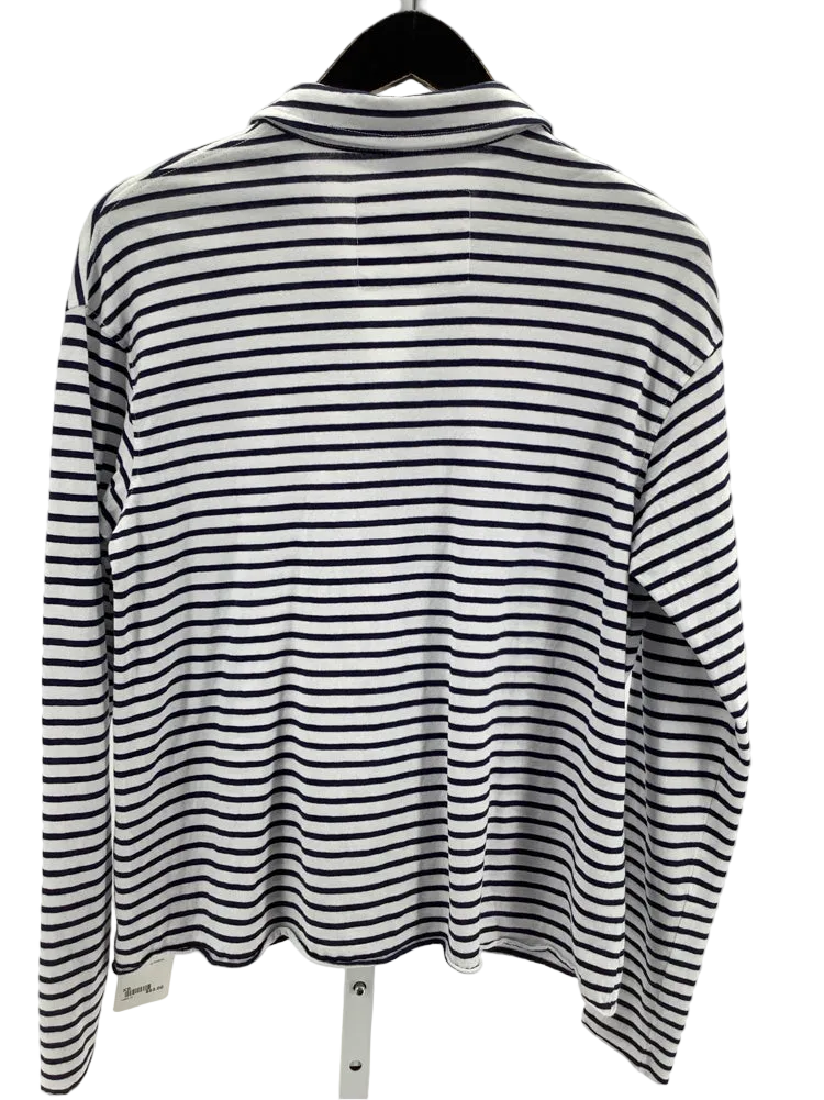 Frank & Eileen Size XS Navy & white Patrick Shirt