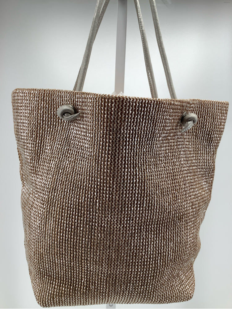 Monserat De Lucca Silver & Tan Tote